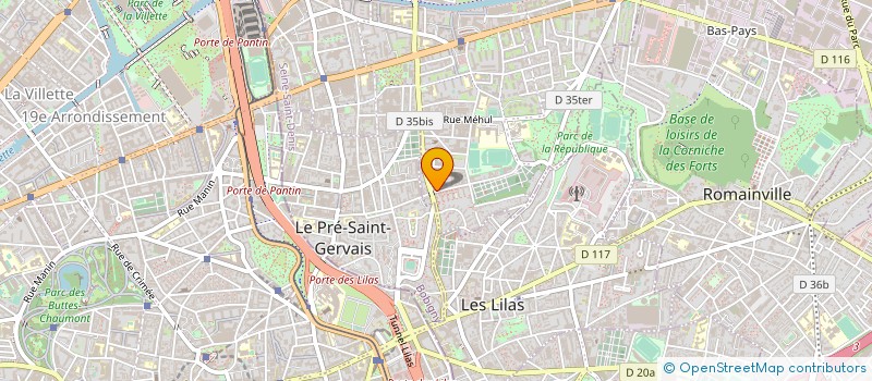 localisation de l'entreprise GARAGE NICOLAS  PANTIN