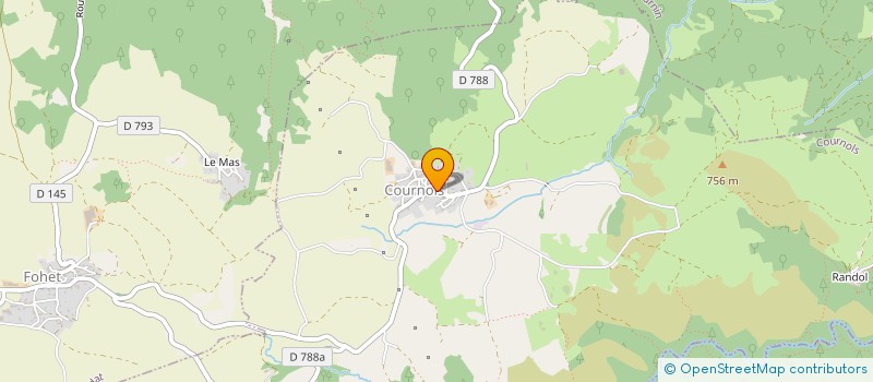 localisation de l'entreprise GARAGE NICOLAS  COURNOLS