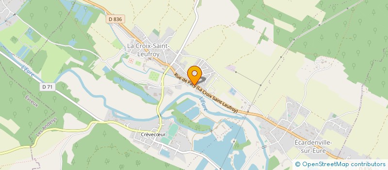 localisation de l'entreprise GARAGE NIVAULT  CLEF VALLEE D'EURE