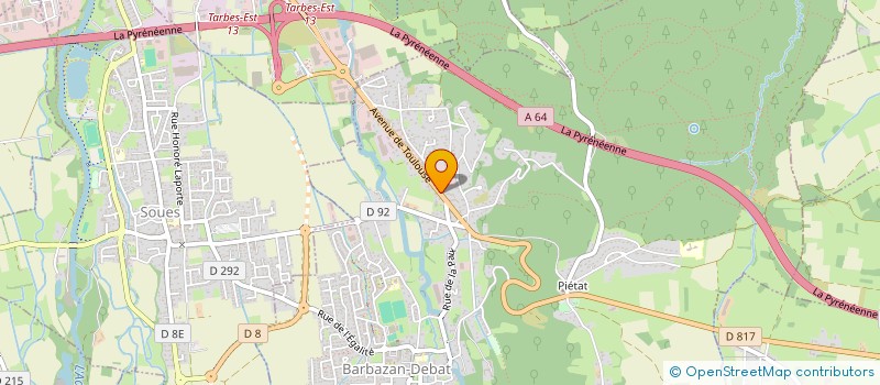 localisation de l'entreprise GARAGE NOGA 65  BARBAZAN-DEBAT