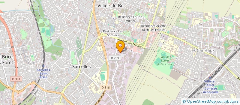 localisation de l'entreprise GARAGE NOS  SARCELLES