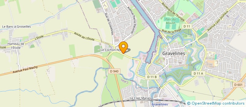 localisation de l'entreprise GARAGE NOTEBAERT à GRAVELINES