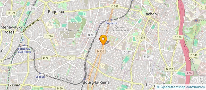 localisation de l'entreprise GARAGE NOTTIN à BOURG-LA-REINE