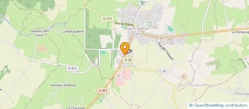 localisation de l'entreprise GARAGE NV AUTOMOBILE  SAINT-PIERRE-EGLISE