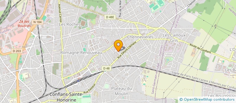 localisation de l'entreprise GARAGE OD PL  CONFLANS-SAINTE-HONORINE