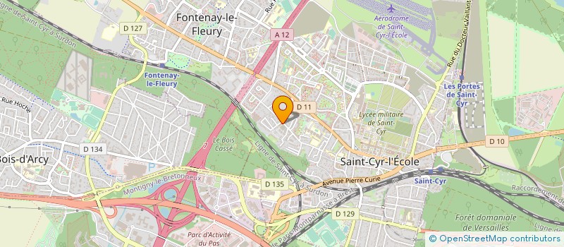 localisation de l'entreprise GARAGE OLLIVIER à SAINT-CYR-L'ECOLE