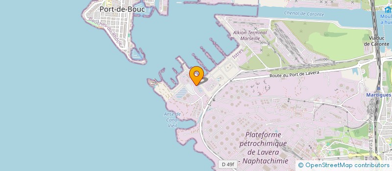 localisation de l'entreprise GARAGE ONYX à MARTIGUES