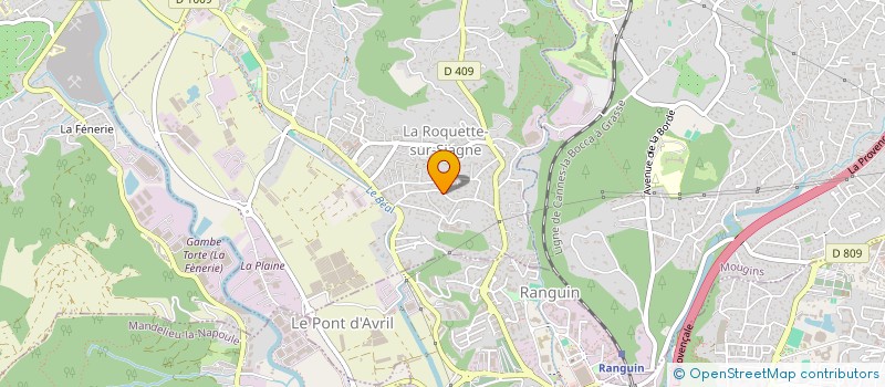 localisation de l'entreprise GARAGE OPOLE à LA ROQUETTE-SUR-SIAGNE