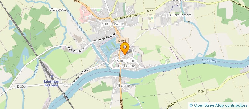 localisation de l'entreprise GARAGE OUDOT à SAINT-USAGE