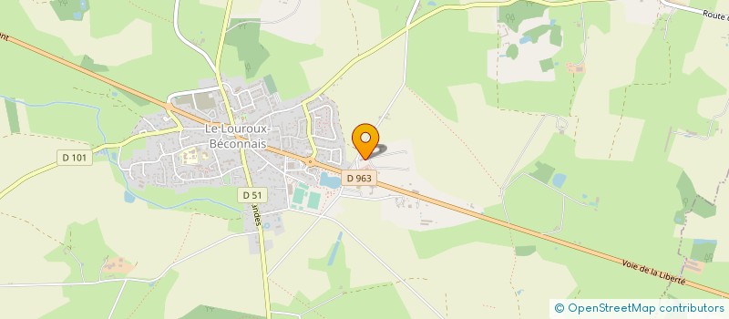 localisation de l'entreprise GARAGE OUEST CARROSSERIE  VAL D'ERDRE-AUXENCE