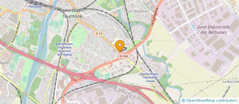 localisation de l'entreprise GARAGE OURSEL à SAINT-OUEN-L'AUMONE