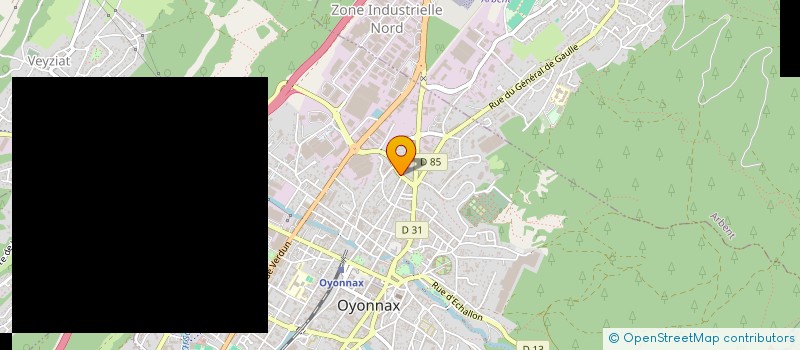 localisation de l'entreprise GARAGE OYONNAXIEN à OYONNAX