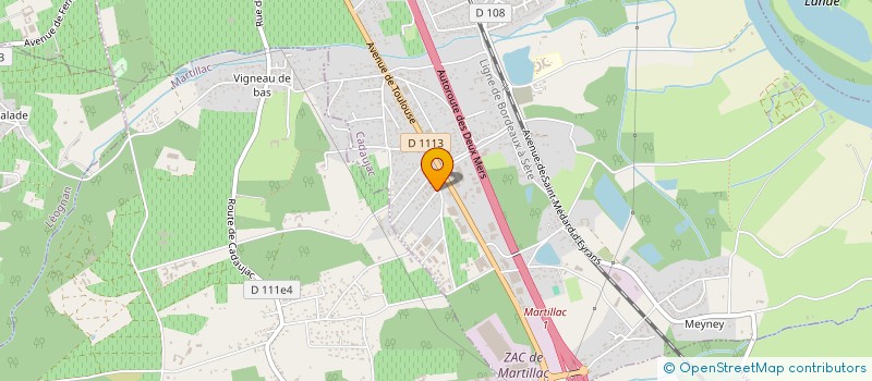 localisation de l'entreprise GARAGE OZKAN  CADAUJAC