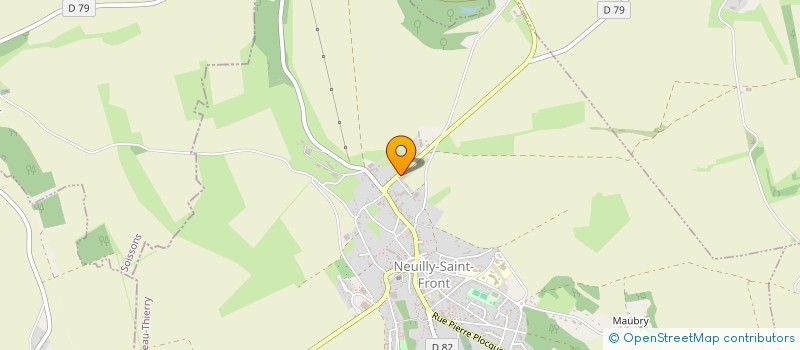 localisation de l'entreprise GARAGE P. BOUVRY  NEUILLY-SAINT-FRONT