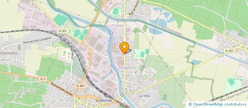 localisation de l'entreprise GARAGE P DUFAUT à MAGENTA