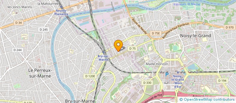 localisation de l'entreprise GARAGE PACAUT  NOISY-LE-GRAND