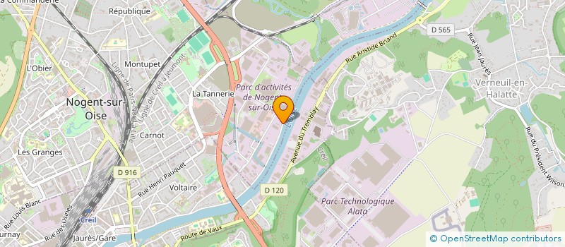 localisation de l'entreprise GARAGE PACHA  NOGENT-SUR-OISE