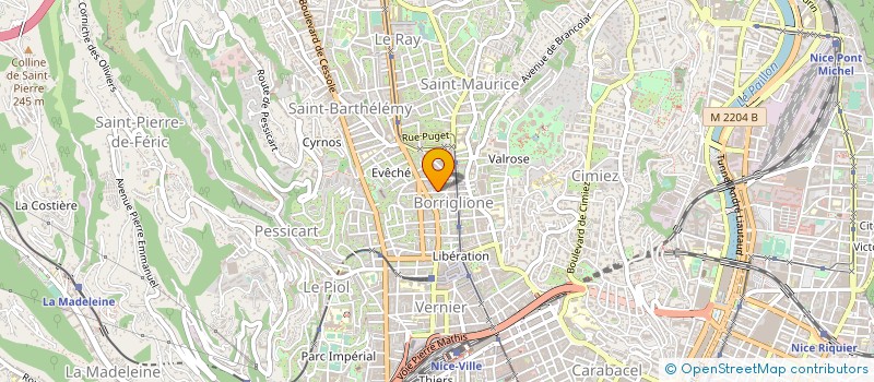 localisation de l'entreprise GARAGE PALMARO à NICE