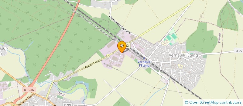 localisation de l'entreprise GARAGE PAPIN  VERNEUIL-L'ETANG