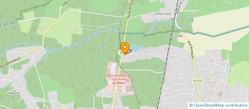 localisation de l'entreprise GARAGE PAREMPUYRE  PAREMPUYRE