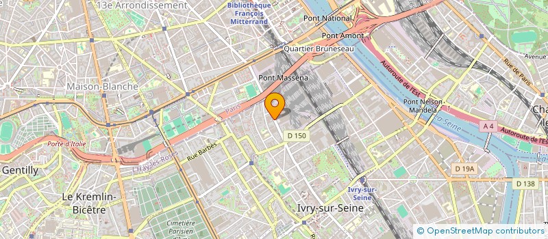 localisation de l'entreprise GARAGE PARIS-IVRY  IVRY-SUR-SEINE