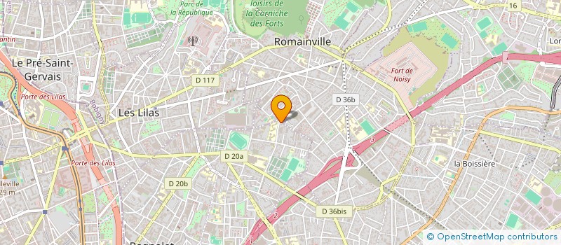 localisation de l'entreprise GARAGE PARIS MOTORS à MONTREUIL