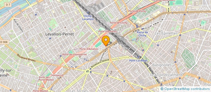 localisation de l'entreprise GARAGE PARIS PORTE D'ASNIERES à PARIS