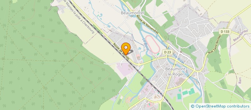 localisation de l'entreprise GARAGE PASQUIER à BEAUMONT-LE-ROGER
