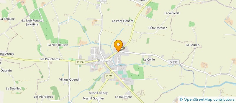 localisation de l'entreprise GARAGE PASSAIS AUTOMOBILES à PASSAIS VILLAGES