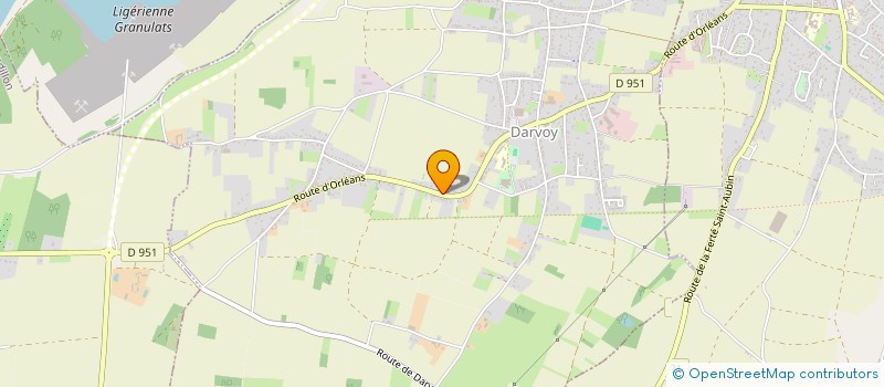 localisation de l'entreprise GARAGE PASSEGUE à DARVOY