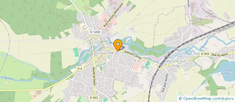 localisation de l'entreprise GARAGE PATRICK AFONSO  IS-SUR-TILLE