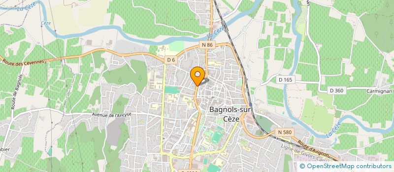 localisation de l'entreprise GARAGE PAULUS ET FILS à BAGNOLS-SUR-CEZE