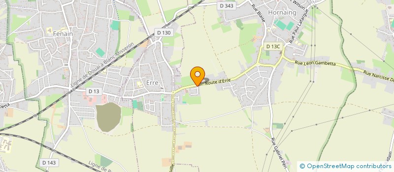 localisation de l'entreprise GARAGE PAWLAK  HORNAING