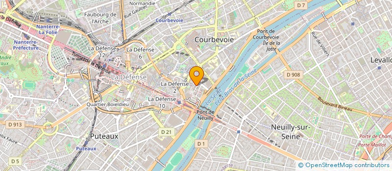 localisation de l'entreprise GARAGE PCMT à COURBEVOIE