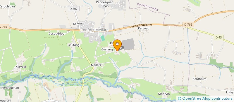 localisation de l'entreprise GARAGE PELAUD  CONFORT-MEILARS