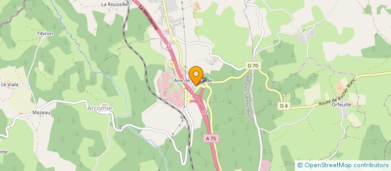 localisation de l'entreprise GARAGE PELEGRY  ALBARET-SAINTE-MARIE