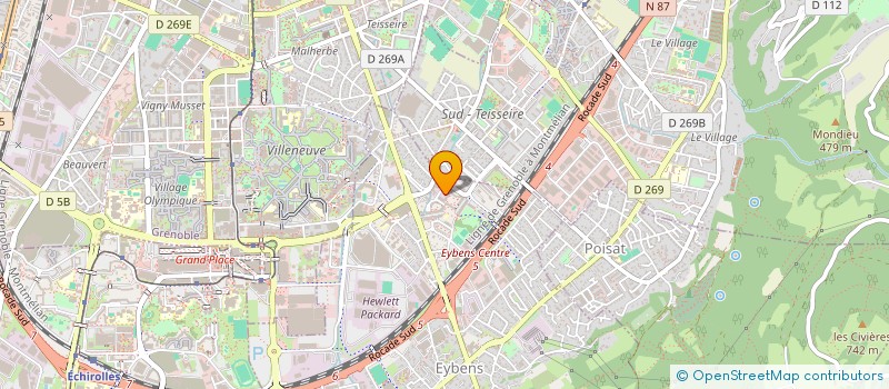 localisation de l'entreprise GARAGE PELIZARRI  EYBENS