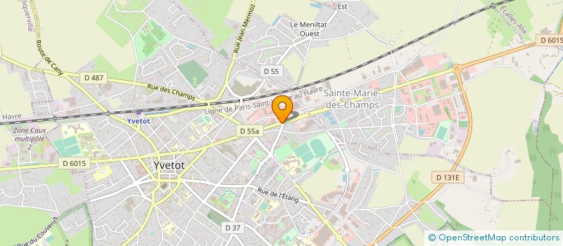 localisation de l'entreprise GARAGE PERCHEY SARL à YVETOT