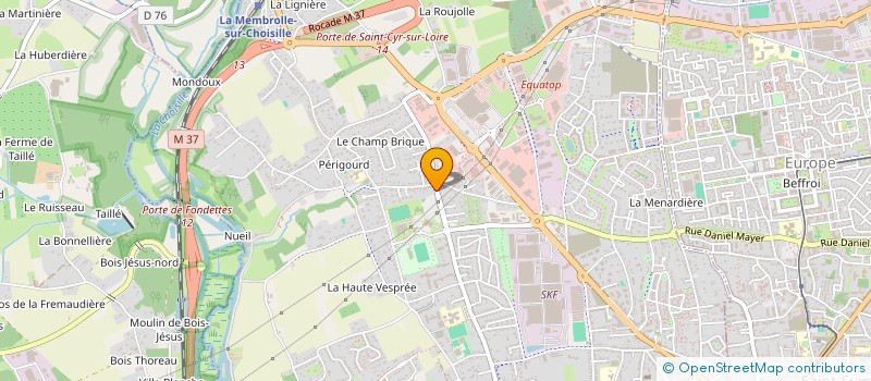 localisation de l'entreprise GARAGE PERIGOURD à SAINT-CYR-SUR-LOIRE