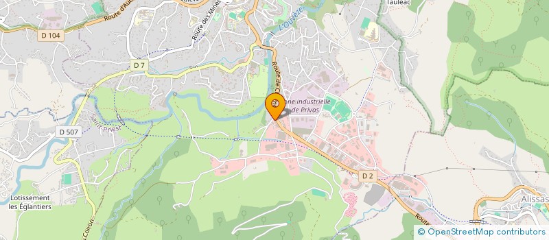 localisation de l'entreprise GARAGE PERRIER à PRIVAS