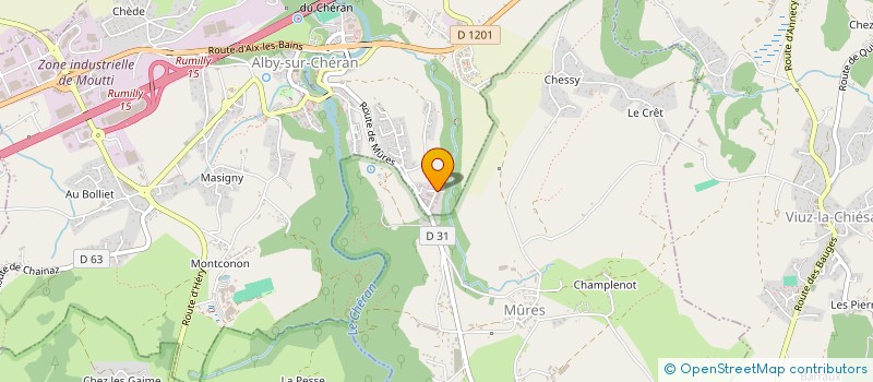 localisation de l'entreprise GARAGE PERRIN CHRISTOPHE à ALBY-SUR-CHERAN