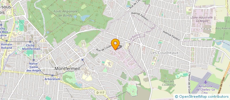 localisation de l'entreprise GARAGE PESCAROTO à MONTFERMEIL