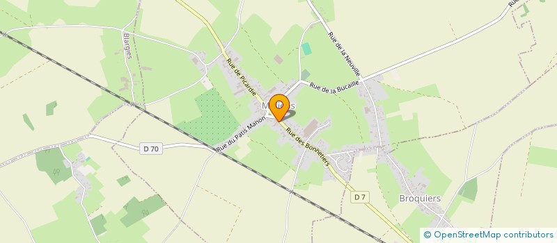 localisation de l'entreprise GARAGE PETIT  MOLIENS