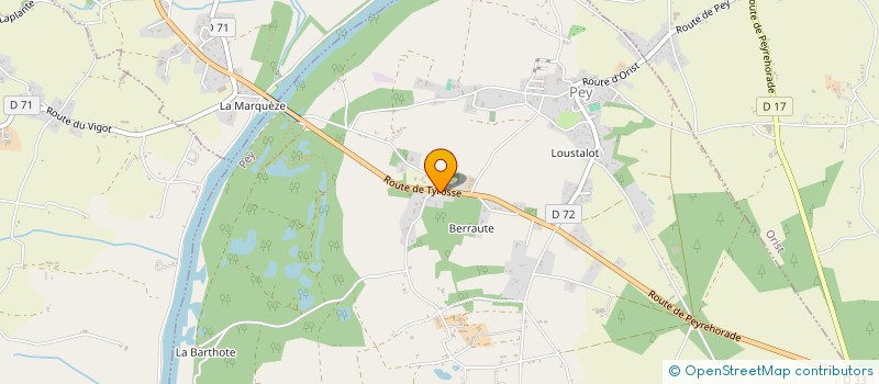 localisation de l'entreprise GARAGE PEY AUTO  PEY