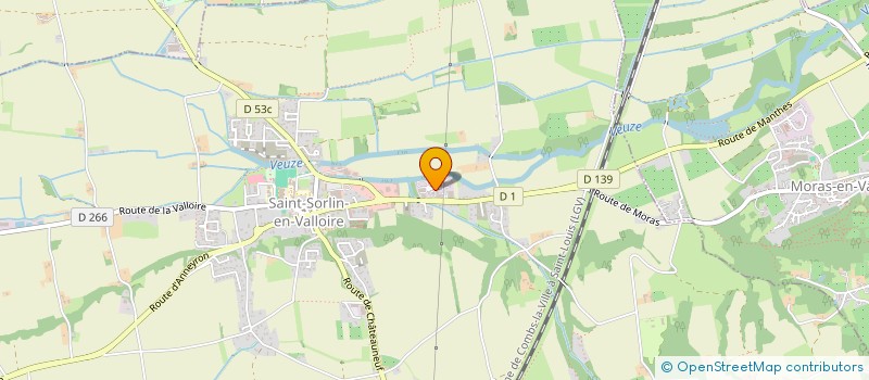 localisation de l'entreprise GARAGE PEYRON  SAINT-SORLIN-EN-VALLOIRE