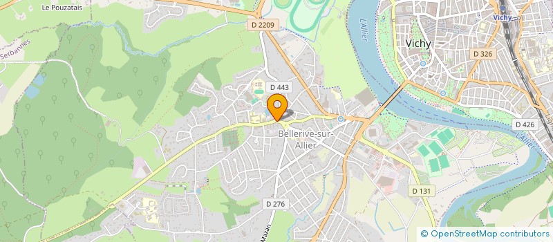 localisation de l'entreprise GARAGE PF AUVERGNE  BELLERIVE-SUR-ALLIER