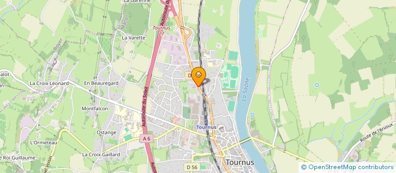 localisation de l'entreprise GARAGE PHILIBERT à TOURNUS