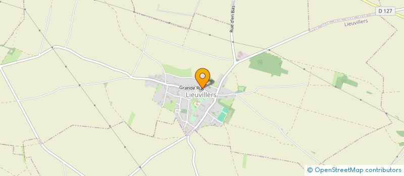 localisation de l'entreprise GARAGE PHILIPPE LEFEVRE  LIEUVILLERS