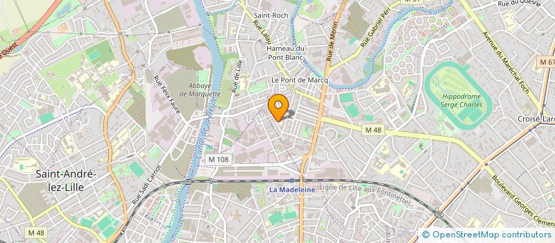 localisation de l'entreprise GARAGE PICHON à MARCQ-EN-BARŒUL