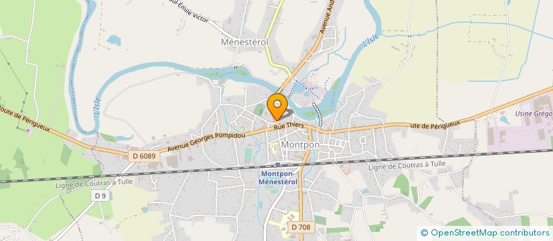 localisation de l'entreprise GARAGE PIERRE FOUGERE  MONTPON-MENESTEROL